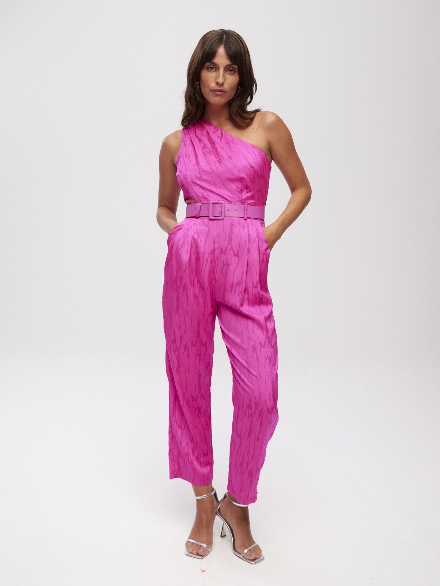 PORTONOVO PINK - MONO ASIMÉTRICO ABERTURA CINTURA JCQRD ROSA