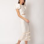 Vestido para madre de comunión de Raquel Fraile. Diseño exclusivo y elegante en Salamanca